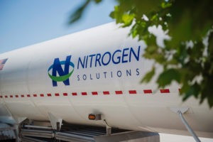 Nitrogen Solutions logo on a tank
